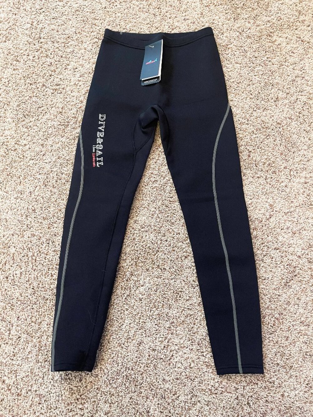 Dive & Sail Neoprene Wetsuit Pants Black Thermal Swim Surf Scuba Leggings M NWT
